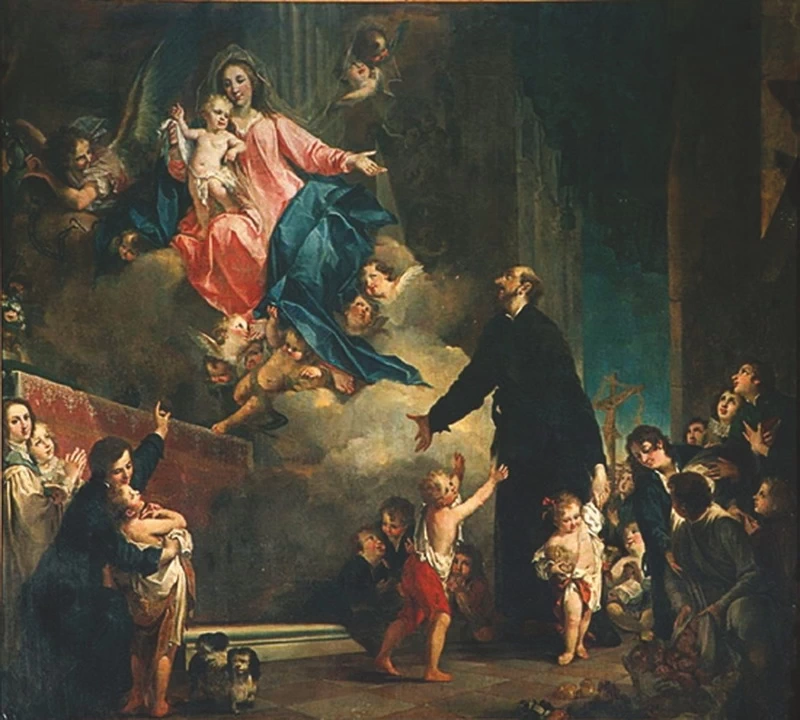   107-Sante Cattaneo-San Gerolamo Miani e gli orfanelli - Bergamo